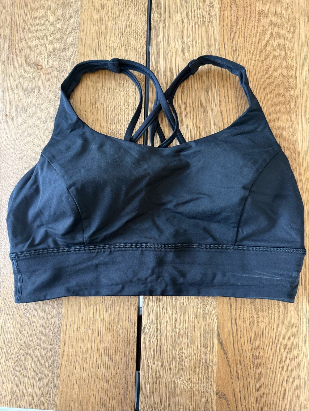 lululemon athletica Black Strappy Light-Support Sports Bra